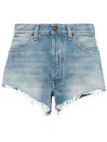 Alanui short Kerala en jean - Bleu