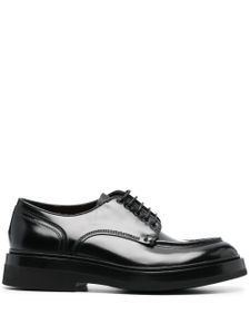 Santoni derbies en cuir verni 40mm - Noir