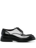 Santoni derbies en cuir verni 40mm - Noir - thumbnail