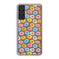 Pink donuts: Samsung Galaxy S21 FE Transparant Hoesje