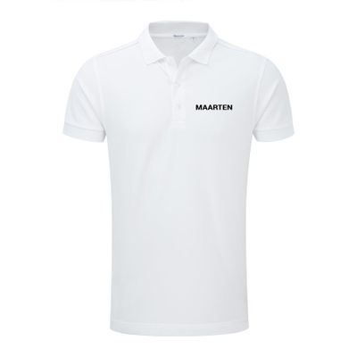 Polo voor heren bedrukken - Wit - XL
