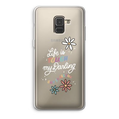 Tough Life: Samsung Galaxy A8 (2018) Transparant Hoesje