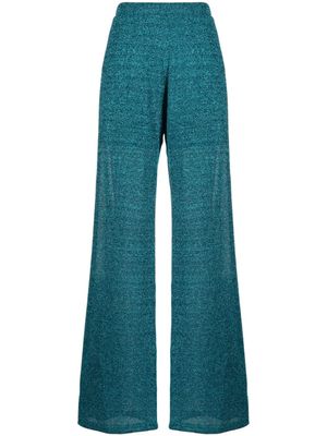 Amen pantalon ample à effet métallisé - Bleu