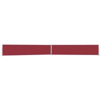 Tuinscherm uittrekbaar 170x1200 cm rood
