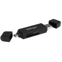 StarTech.com USB 3.0 geheugenkaart lezer/schrijver voor SD en microSD kaarten USB-C en USB-A - thumbnail