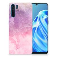 Smartphone hoesje OPPO A91 Pink Purple Paint