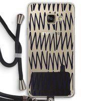 Marrakech Zigzag: Samsung Galaxy A3 (2016) Transparant Hoesje met koord