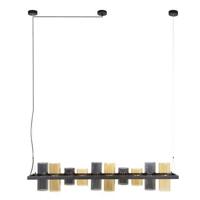 Giga Meubel - Hanglamp Gemixt Glas - 10-Lichts - 130x20x150cm