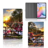 Samsung Galaxy Tab S6 Lite | S6 Lite (2022) Tablet Flip Case Amsterdamse Grachten - thumbnail