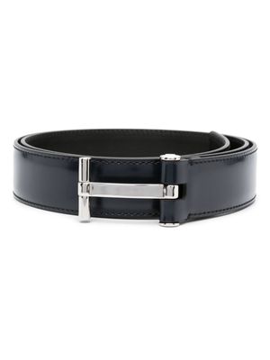TOM FORD ceinture en cuir à boucle logo - Bleu