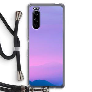 Sunset pastel: Sony Xperia 5 Transparant Hoesje met koord