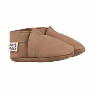 Baby Dutch babyslofjes nubuck Urban Taupe Maat