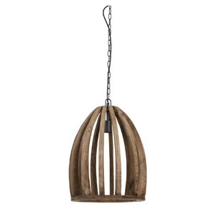 Hanglamp Haranka M hout donker bruin