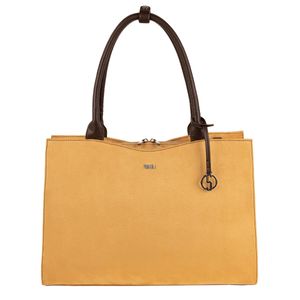 Socha Business Bag Straight Line, 15.6" laptop bag for women  -Camel