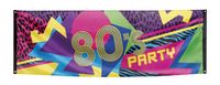Banner 80' disco party - thumbnail