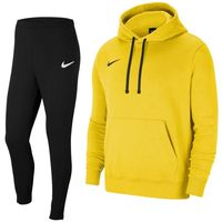 Nike Park 20 Fleece Hoodie Trainingspak Geel Zwart - thumbnail