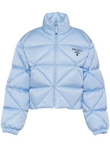 Prada veste courte à design matelassé - Bleu