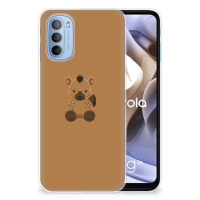 Motorola Moto G31 | G41 Telefoonhoesje met Naam Baby Hyena Motorola Moto G31 | G41 Telefoonhoesje met Naam Baby Hyena