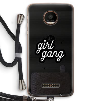 Girl Gang: Motorola Moto Z Force Transparant Hoesje met koord
