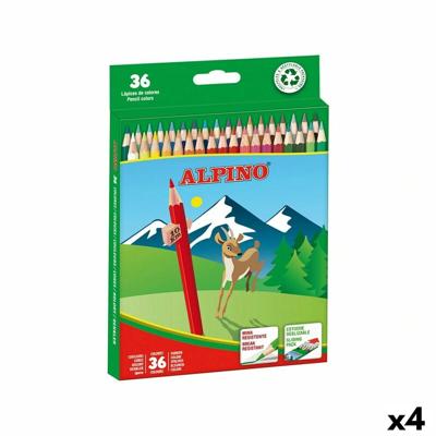 Kleurpotloden Alpino Multicolour 36 Onderdelen (4 Stuks)