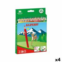 Kleurpotloden Alpino Multicolour 36 Onderdelen (4 Stuks)
