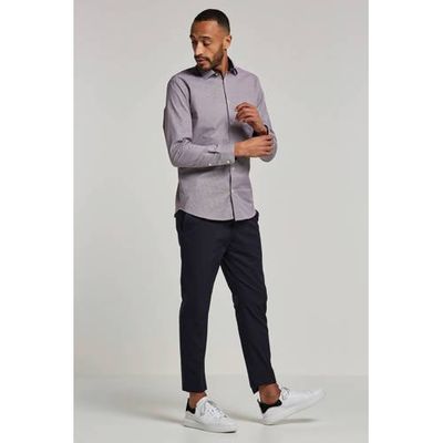 SELECTED HOMME regular fit overhemd SLHNEW-MARK rood/blauw