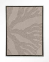 Urban Cotton Wandkleed 'Circle Light' 80 x 110cm in Floating Frame - black