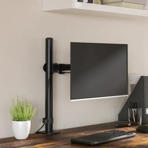 VidaXL Monitorbeugel vesa 75/100 mm zwart staal