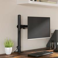 VidaXL Monitorbeugel vesa 75/100 mm zwart staal