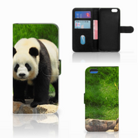 Apple iPhone 6 Plus | 6s Plus Telefoonhoesje met Pasjes Panda - thumbnail
