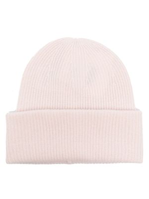 Lisa Yang bonnet en cachemire à design nervuré - Rose