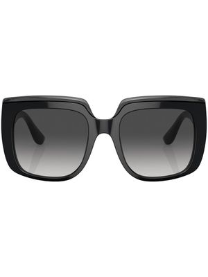 Dolce & Gabbana Eyewear lunettes de soleil à monture carrée oversize - Noir