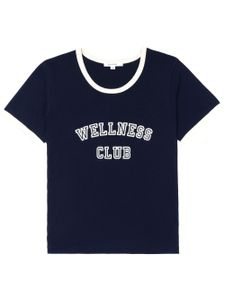 Sporty & Rich Wellness Club motif-print T-shirt - Bleu