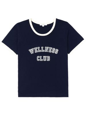Sporty & Rich t-shirt Wellness Club à motif imprimé - Bleu