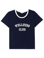 Sporty & Rich Wellness Club motif-print T-shirt - Bleu - thumbnail