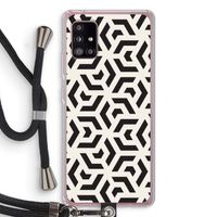 Crazy pattern: Samsung Galaxy A51 5G Transparant Hoesje met koord