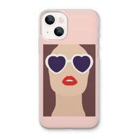 Red lips: iPhone 13 mini Transparant Hoesje