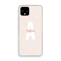 Strawberry Milkshake: Pixel 4 Transparant Hoesje