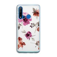 Geschilderde bloemen: Huawei P20 Lite (2019) Transparant Hoesje