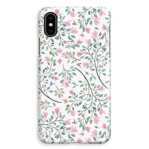 Sierlijke bloemen: iPhone XS Max Volledig Geprint Hoesje