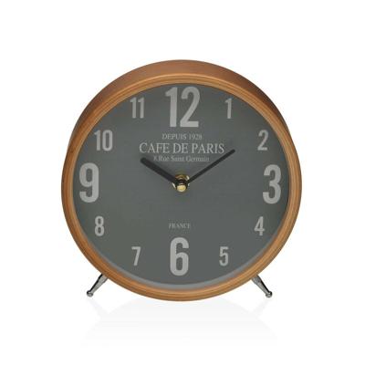 Tafelklok Versa Cafe de Paris Groen Metaal 4,5 x 18,5 x 18,5 cm