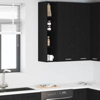 Hangkast Riga Zwart Eiken 20 x 29,5 x 100 cm Bewerkt hout Hangkast Riga Zwart Eiken 20 x 29,5 x 100 cm Bewerkt hout