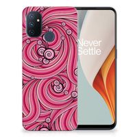 OnePlus Nord N100 Hoesje maken Swirl Pink - thumbnail