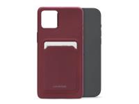 Mobilize Mobilize Rubber Gelly Card Case Apple iPhone 15 Plus Matt Bordeaux