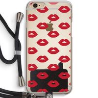 Lips: iPhone 6 / 6S Transparant Hoesje met koord
