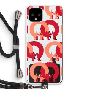 Dogs: Pixel 4 Transparant Hoesje met koord