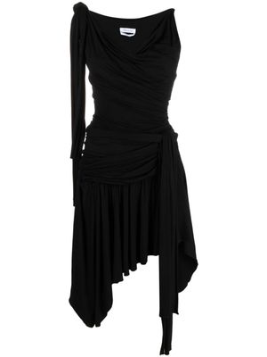 Blumarine robe courte à col v - Noir