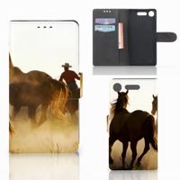 Sony Xperia XZ1 | Telefoonhoesje | Met pasjeshouder | Design Cowboy