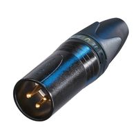 Neutrik NC3MXX-B Male XLR kabeldeel 3p zwart - thumbnail