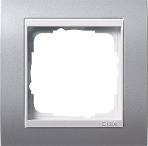 Gira Event Aluminium / Zuiverwit glanzend 1-voudig